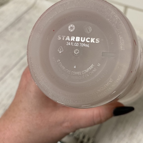 Starbucks Hand Painted Blood Splatter Reusable Cold Cup by Cup of Horror - Picture 3 of 4